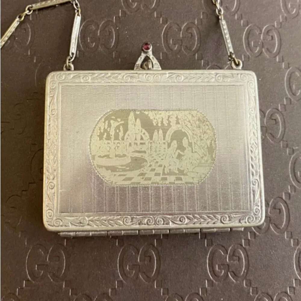 Vintage Flapper Art Deco Dance Makeup Compact Awesome! 🤩💋💃🏻